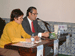 María Antonia Adrián y Luis Maldonado en un momento de la presentación