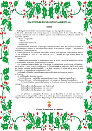 Cartel Concurso escaparate de navidad