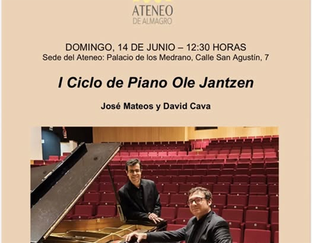 Jos� Mateos y David Cava. I Ciclo de Piano Ole Jantzen