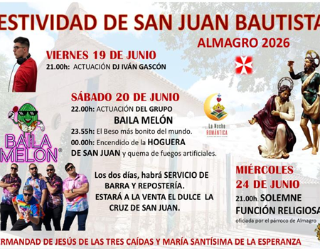 Festividad de San Juan Bautista 2026
