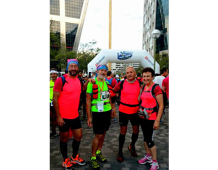 Un grupo de senderistas de Almagro y Bola�os finalizan con �xito los 100 Madrid-Segovia