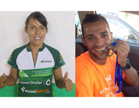 Gemma Arenas y Jes�s Calle, campeones de Espa�a