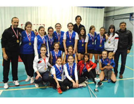 El infantil femenino de voleibol tuvo que conformarse con la plata regional