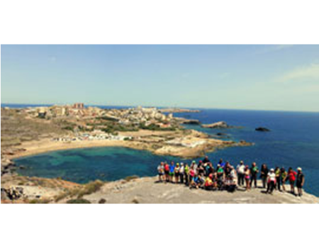 Senderistas almagre�os recorren Cartagena y los parques naturales de Murcia