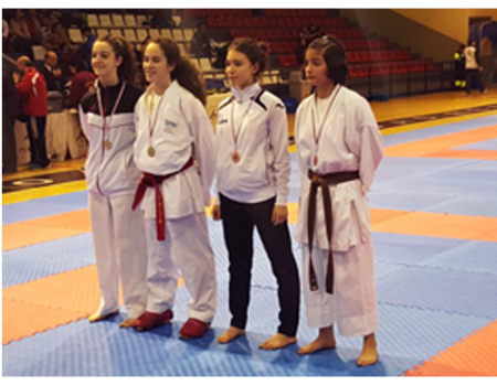 Un oro y dos platas para el karate almagre�o en Ciudad Real