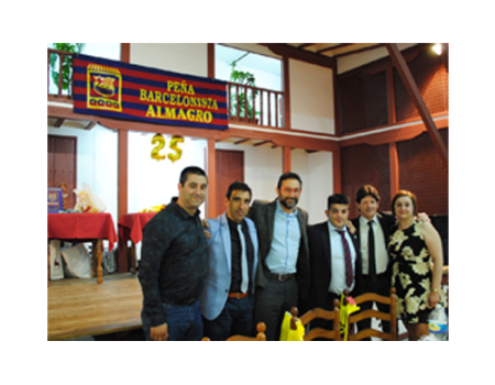 La Pe�a Barcelonista de Almagro celebr� a lo grande sus 25 a�os de vida