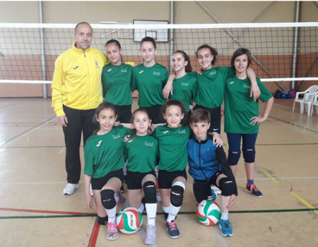 Valioso cuarto puesto para el alev�n de voleibol en el regional