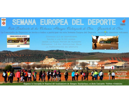 Senderismo por el Campo de Calatrava para celebrar la Semana Europea del Deporte