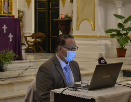 El historiador Francisco Asensio hace un recorrido por la Semana Santa de Almagro en el preg�n 