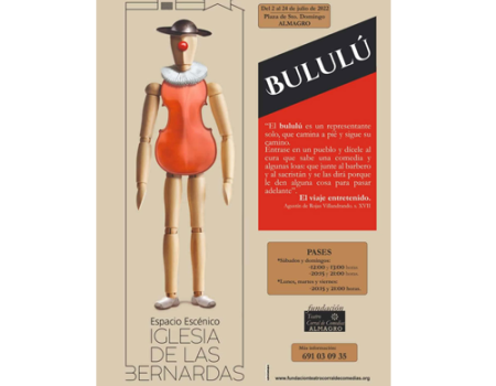 La Fundaci�n Teatro Corral de Comedias estrena 'Bulul�’ en Las Bernardas
