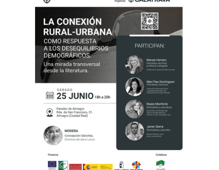 Nieves Herrero, Reyes Monforte, Javier Sierra y Mari Pau Dom�nguez visitan este s�bado 25 la comarca invitados por la Asociaci�n para el Desarrollo del Campo de Calatrava