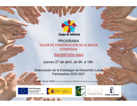 La asociaci�n para el desarrollo del Campo de Calatrava  invita a participar en el taller de construcci�n de la nueva estrategia para el periodo 2023-2027