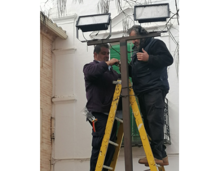 El Ayuntamiento ha comenzado la renovaci�n de la iluminaci�n de los monumentos con  luces LED