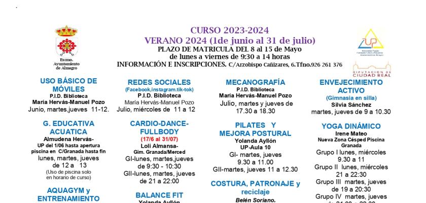 CURSO 2023-2024 VERANO 2024 (1de junio al 31 de julio