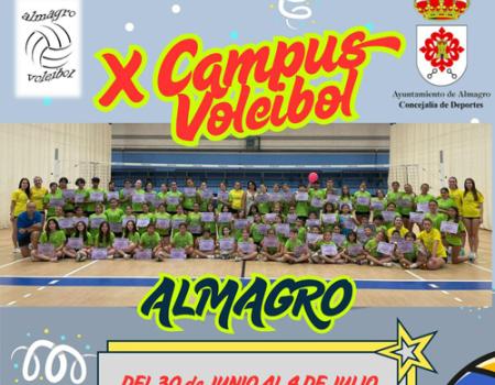 X Campus de Voley 2025.  del 30 de Junio al 4 de Julio