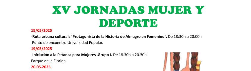XV JORNADAS MUJER Y DEPORTE