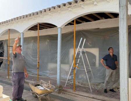 El Ayuntamiento de Almagro comienza la rehabilitaci�n del patio interior del Cementerio Municipal