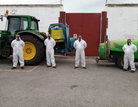 El Ayuntamiento volvi� a desinfectar las calles este domingo 