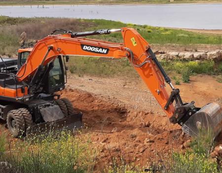 El pozo del Espig�n, en la cola del pantano de la Vega del Jabal�n, ya est� en funcionamiento