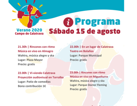 Almagro estrena Verano 2020 del Campo de Calatrava con m�sica en vivo en la Plaza Mayor