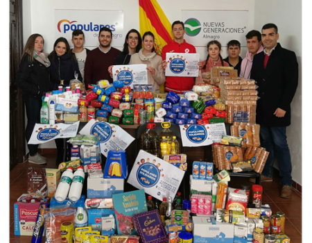 Nuevas  Generaciones recauda m�s de 500kg de alimentos en la campa�a �Populares Soldarios�