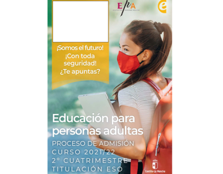 Abierto el plazo de matriculaci�n de educaci�n para adultos del 2� cuatrimestre