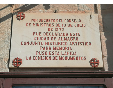2022: Almagro cumplir� 50 a�os de la declaraci�n como conjunto hist�rico-art�stico