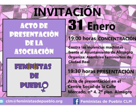 Nace una nueva asociaci�n en Almagro: Asociaci�n Feministas de Pueblo