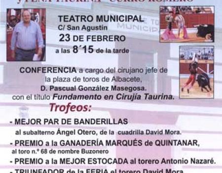 Trofeos taurinos y conferencia este s�bado en Almagro