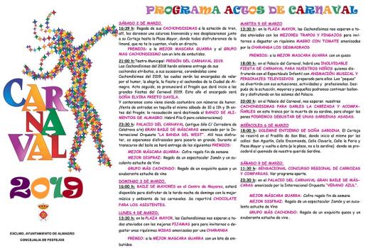 El carnaval comienza este s�bado en Almagro