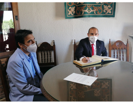 El presidente de las Cortes de Castilla-La Mancha visit� Almagro 