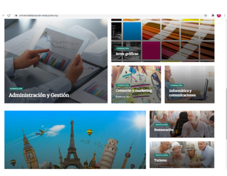 La Universidad Popular lanza formaci�n on line  