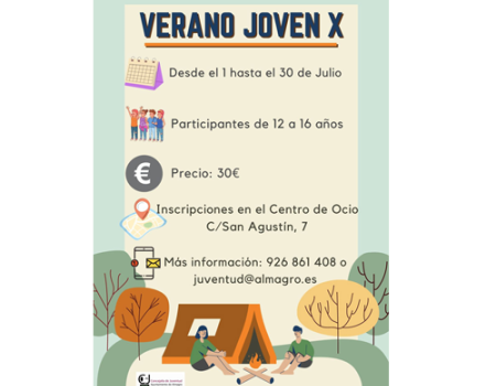 Abierto el plazo de inscripci�n para la Escuela de Verano y Verano Joven 