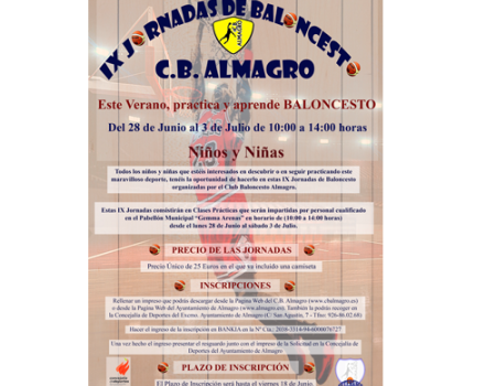IX Jornadas de Baloncesto organizadas por el CB Almagro