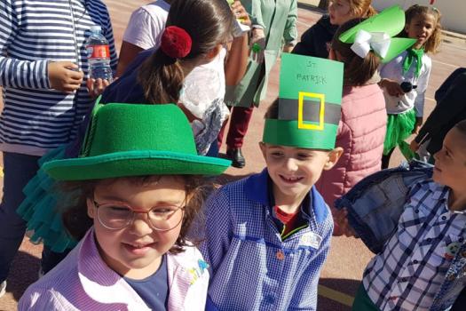 Los colegios biling�es Miguel de Cervantes y Paseo Viejo de la Florida celebran el d�a del patr�n de Irlanda