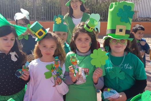 Los colegios biling�es Miguel de Cervantes y Paseo Viejo de la Florida celebran el d�a del patr�n de Irlanda