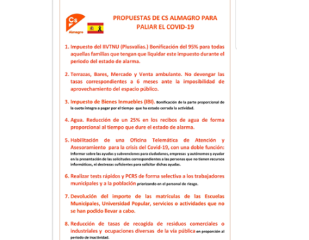 Ciudadanos propone varias propuestas de car�cter social y fiscal