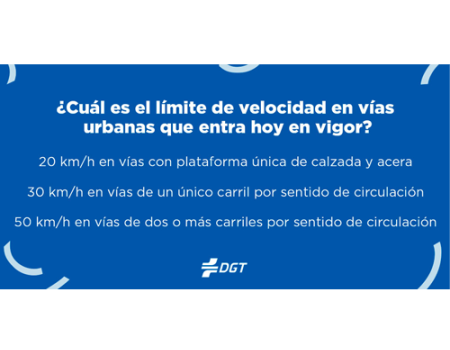 Nuevas medidas de circulaci�n como la reducci�n a 30 km de velocidad en v�as urbanas entran hoy en vigor