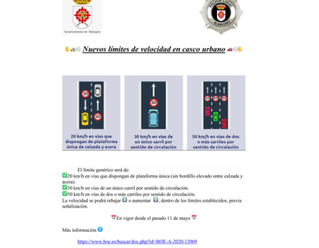 La Polic�a Local informa de los nuevos l�mites de velocidad en el casco urbano