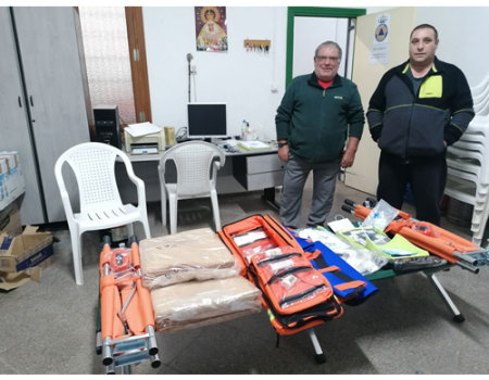 Protecci�n Civil de Almagro recibe material sanitario de emergencia