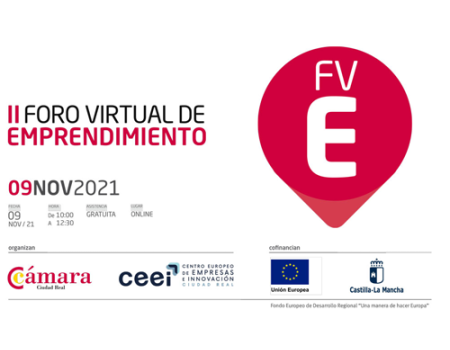 La C�mara de Comercio de Ciudad Real organiza el II Foro de Emprendimiento en formato virtual