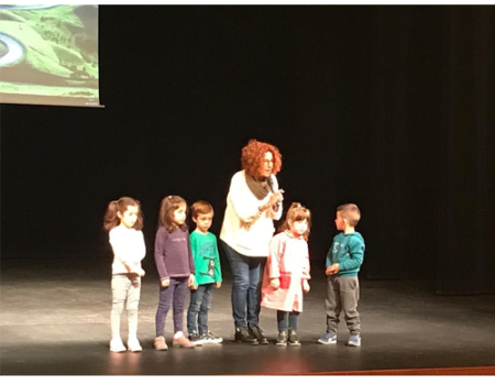 Los alumnos de Infantil del colegio Miguel de Cervantes participan en las II Jornadas Solidarias de Cine en educaci�n y valores 