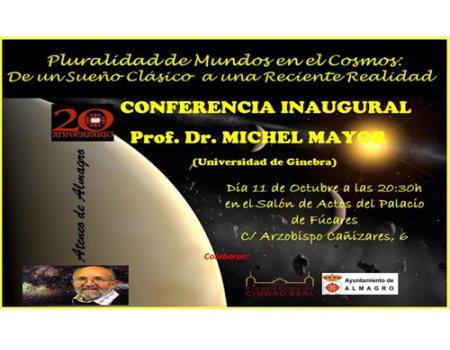 Michel Mayor, Premio Nobel de F�sica 2019, estar� en el Ateneo de Almagro la pr�xima primavera