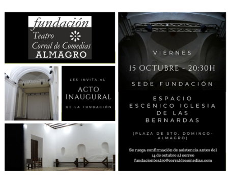 La Fundaci�n Teatro Corral de Comedias de Almagro se presenta este viernes