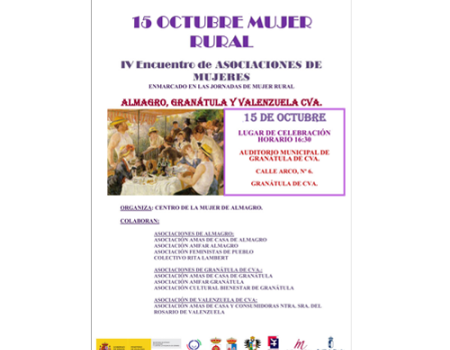 Las asociaciones de mujeres celebrar�n el D�a de la Mujer Rural en Gran�tula de Calatrava