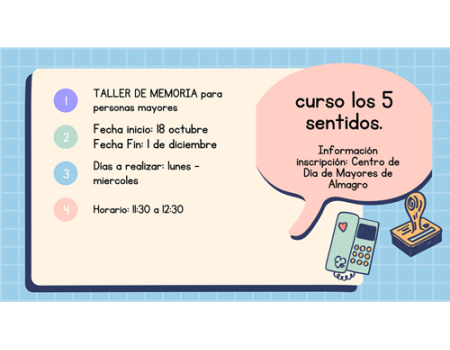 El Centro de D�a de Mayores organiza un taller de memoria para ejercitar los cinco sentidos