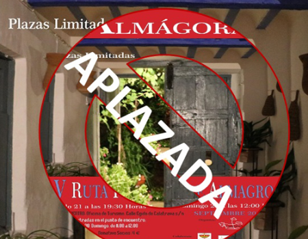 Alm�gora aplaza su V Ruta de Patios por la previsi�n de lluvia