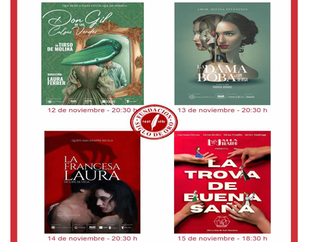 Programaci�n teatro segunda semana de Noviembre