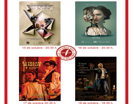 Programaci�n teatro tercera semana de Octubre