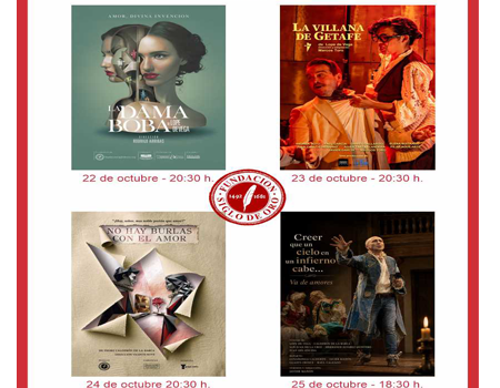 Programaci�n teatro cuarta semana de Octubre